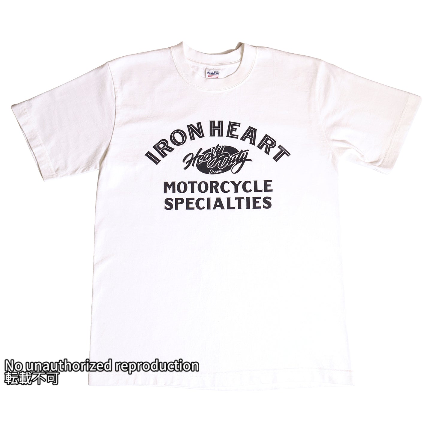 7.5ozヘビーボディプリントTシャツ(HeavyDuty柄)／ホワイト