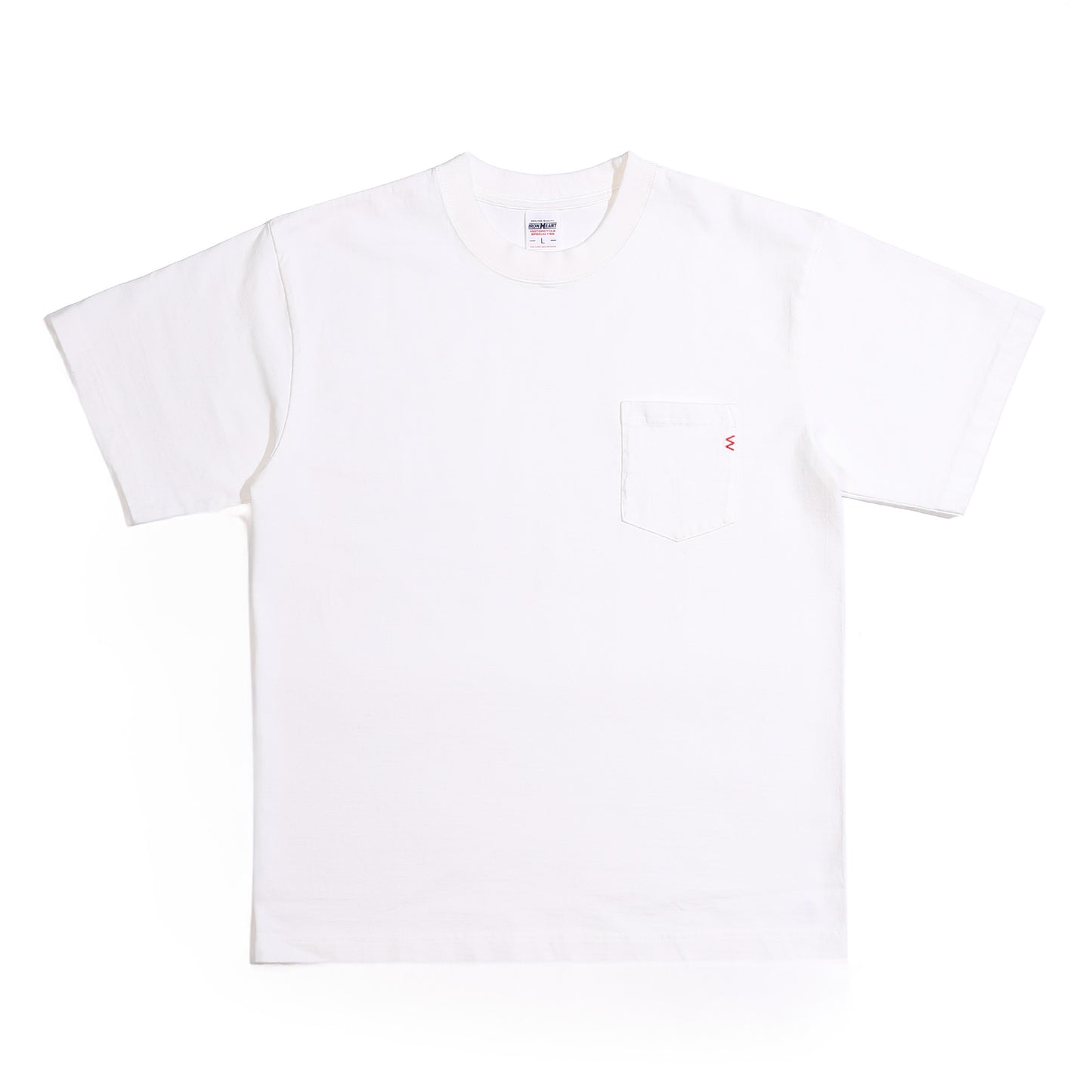 7.5oz半袖Tシャツ ポケットTシャツ：ホワイト