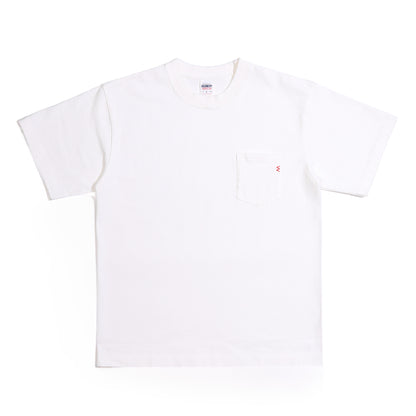 7.5oz半袖Tシャツ ポケットTシャツ：ホワイト