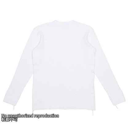 【IHTL-1301】ヘビーサーマル クルーネックロングTシャツ／ホワイト