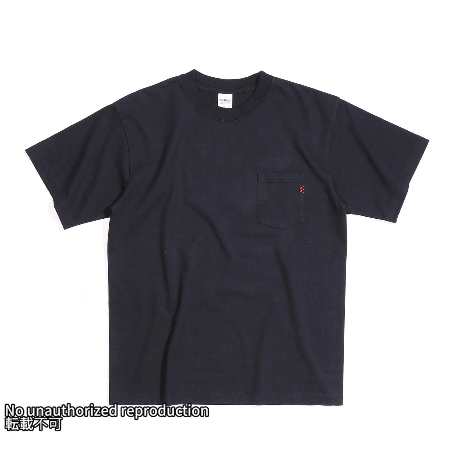 7.5oz半袖Tシャツ ポケットTシャツ：ブラック
