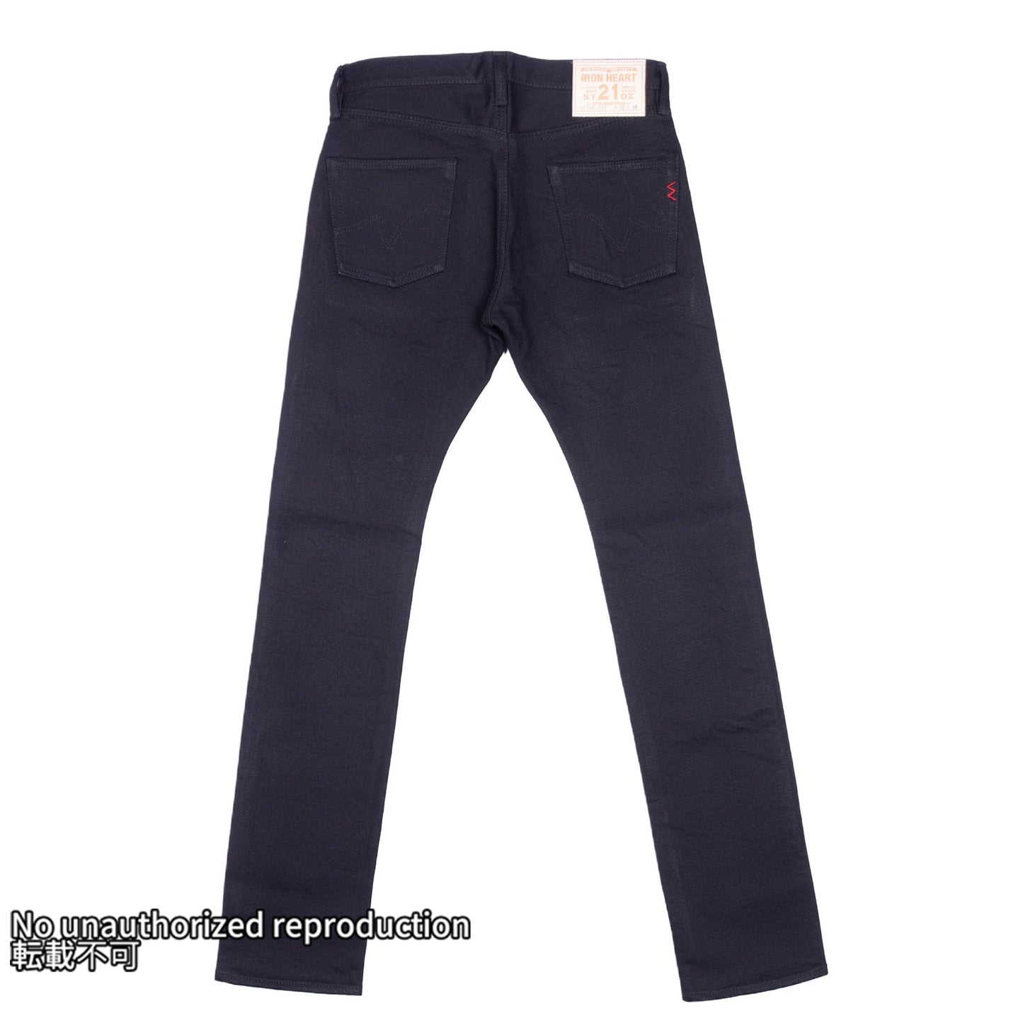 【555-SST】21oz セルビッチストレッチスーパースリムストレート／ブラック